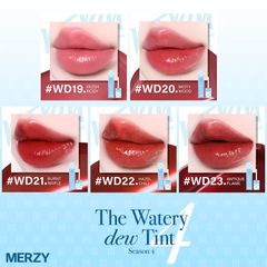 Son Tint Bóng MERZY The Watery Dew Dạng Thạch - Bền Màu, Lâu Trôi, Chăm Sóc Môi Tươi Tắn, Chính Hãng Từ Nana Shop
