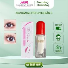 Keo Dán Mi THE GIVER II 5ml - Gắn Mi Chùm Mi Gân Siêu Chắc, Không Cộm Mắt, Hiệu Ứng Tự Nhiên - Sản Phẩm Trang Điểm Thời Thượng