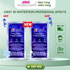 Miếng Dán Trắng Răng CREST 3D White Professional Effects - Giải Pháp Tẩy Trắng Răng Tại Nhà, Hiệu Quả và Dễ Dàng Sử Dụng