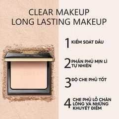 Phấn Nền Dạng Nén Kiềm Dầu Chống Nước Zeesea 8g - Trang Điểm Hoàn Hảo Kiểm Soát Dầu Thừa, Làn Da Mịn Màng Trong 8 Giờ