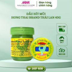 Dầu Hít Thông Mũi Hongthai 40g - Giảm Nghẹt Mũi, Đau Nửa Đầu Do Viêm Xoang - Thảo Mộc Tự Nhiên, An Toàn, Hiệu Quả