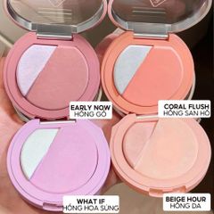 Phấn Má Hồng Bắt Sáng 3CE Blushlighter 9g - Trang Điểm Nền Tảng 2 Trong 1 Cho Gương Mặt Rạng Rỡ và Sống Động