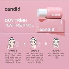 Bộ Tinh Chất & Kem Dưỡng CANDID Retinol 0.5% và B5 Cica 30ml - Gel Tẩy Tế Bào Chết BHA 100ml - Giải Pháp Chăm Sóc Da Chuyên Sâu