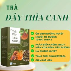 Trà Dây Thìa Canh Nguyên Chất Hỗ Trợ Tiểu Đường - Giảm Đường Huyết, Tăng Cường Sức Khỏe, Hộp 30 Gói