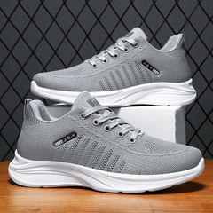 Giày Thể Thao Nam Sneaker Mã 23 Siêu Thoáng Khí - Phong Cách Thể Thao Mới, Màu Đen và Xám, Dành Cho Chạy Bộ và Học Tập