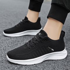 Giày Thể Thao Nam Sneaker Mã 23 Siêu Thoáng Khí - Phong Cách Thể Thao Mới, Màu Đen và Xám, Dành Cho Chạy Bộ và Học Tập