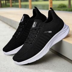 Giày Thể Thao Nam Sneaker Mã 23 Siêu Thoáng Khí - Phong Cách Thể Thao Mới, Màu Đen và Xám, Dành Cho Chạy Bộ và Học Tập
