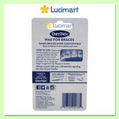 Sáp nha khoa Dentek Wax For Braces cho răng niềng 1 vỉ (USA)