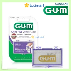 Sáp nha khoa Gum Ortho Wax + Vitamin E cho răng niềng 1 vỉ (USA)
