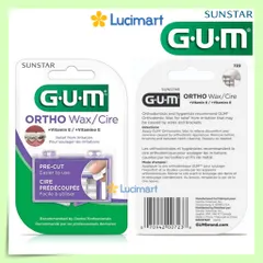 Sáp nha khoa Gum Ortho Wax + Vitamin E cho răng niềng 1 vỉ (USA)