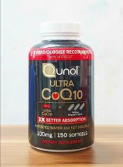 Viên Uống Bổ Tim QUNOL Ultra CoQ10 150 viên - Hỗ Trợ Sức Khỏe Tim Mạch, Ngừa Đột Quỵ, Tăng Cường Năng Lượng, Chống Oxy Hóa