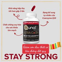 Viên Uống Bổ Tim QUNOL Ultra CoQ10 150 viên - Hỗ Trợ Sức Khỏe Tim Mạch, Ngừa Đột Quỵ, Tăng Cường Năng Lượng, Chống Oxy Hóa
