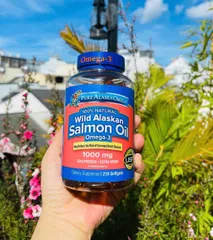Viên Dầu Cá Hồi Pure Alaska Omega Salmon 210 Viên - Bổ Sung Omega-3 Từ Cá Hồi, Hỗ Trợ Tim Mạch và Sức Khỏe Não Bộ