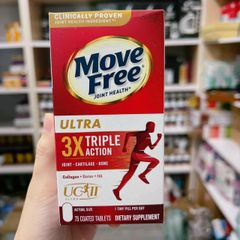 Viên Bổ Sụn Khớp Move Free Ultra Triple Action 75 Viên - Hỗ Trợ Linh Hoạt, Giảm Đau Khớp, Sức Khỏe Xương Khớp Từ Mỹ