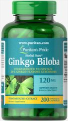 Viên Uống Bổ Não Ginkgo Biloba Puritans Pride 200 Viên - Hỗ Trợ Tăng Cường Trí Nhớ và Khả Năng Tập Trung Từ Thiên Nhiên