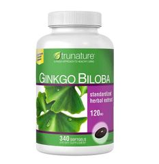 (Auth) Viên Uống Bổ Não Trunature Ginkgo Biloba 120Mg - bổ sung Trí Nhớ và Tập Trung - 340 Viên Mỹ Chính Hãng