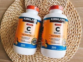 Vitamin C 500Mg Kirkland Signature - 500 Viên Bổ Sung Tăng Cường Miễn Dịch & Sức Khỏe Da Tự Nhiên
