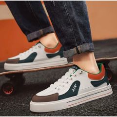 Giày thể thao nam Sneaker MB08 phong cách Hàn Quốc - Giày da PU cao cấp dễ phối đồ, thoải mái cho mọi hoạt động