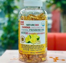 Viên uống Hoa anh thảo Nature 365 Gamma-Linolenic Acid Hàn Quốc 300 viên - Hỗ trợ sức khỏe tim mạch và làm đẹp da cho phụ nữ