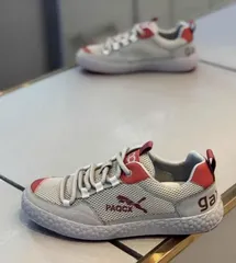 Giày Thể Thao Nam MB16 - Sneaker Thoáng Khí, Đế Êm, 3 Màu Đen, Ghi Đỏ, Trắng, Phù Hợp Đi Học, Thể Thao, Đi Chơi