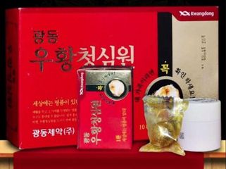 Viên Uống An Cung Ngưu Hoàng Đỏ Kwangdong Hàn Quốc - Hỗ Trợ Sức Khỏe, Tăng Cường Đề Kháng, Hộp 10 Viên