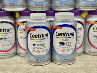Vitamin Tổng Hợp Centrum Silver Men 50+ - Thực Phẩm Chức Năng Hỗ Trợ Sức Khỏe Nam Giới Trung Niên, Cung Cấp Vitamin D, B12, Canxi, Kẽm