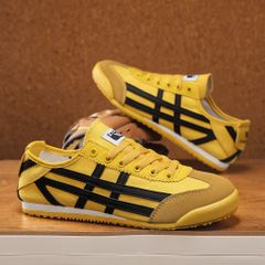 Giày Thể Thao Nam Sneaker M056 Cao Cấp, Vải Canvas, Mẫu Mới Thời Trang, Dễ Phối Đồ - Size 39-44, Màu Đen Vàng Xanh.