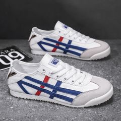 Giày Thể Thao Nam Sneaker M056 Cao Cấp, Vải Canvas, Mẫu Mới Thời Trang, Dễ Phối Đồ - Size 39-44, Màu Đen Vàng Xanh.