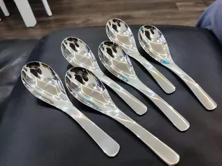 Set 6 Thìa Phở DandiHome Bằng Thép Không Gỉ - Dụng Cụ Nhà Bếp Sang Trọng, Bóng Đẹp, Dễ Vệ Sinh, Quà Tặng Tuyệt Vời