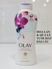 Sữa Tắm Dưỡng Trắng Da Olay Hoa Lan Ultra Moisture 650ml - Dưỡng ẩm, Làm sáng da với hương thơm nhẹ nhàng từ hoa lan