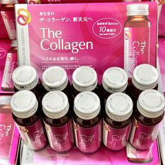 Nước Uống Đẹp Da The Collagen Shiseido 50ml X 10 Lọ - Collagen Nhật Bản Giúp Da Căng Mướt, Giảm Nếp Nhăn và Bảo Vệ Da Khỏi Tác Nhân Môi Trường