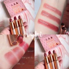 Set Son Mini Charlotte Tilbury Iconic 3 Thỏi (1.5g) - Bộ Sản Phẩm Trang Điểm Sang Trọng Cho Mọi Phong Cách