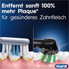 Bàn Chải Đánh Răng Điện Oral-B Pro Series 3 Màu Đen - Kèm 2 Đầu Bàn Chải và Sạc Pin - Công Nghệ Làm Sạch Hiện Đại