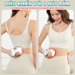 Máy Massage Cầm Tay Mini Puli PL-671DC - Giảm Mỡ Toàn Thân, 4 Chế Độ Tùy Chỉnh, Nhiệt Độ 42°C, Pin Sạc Tiện Lợi, Thư Giãn Tại Nhà