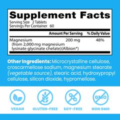 Viên Uống Magnesium Lysinate Glycinate Doctor's Best - Hỗ Trợ Giấc Ngủ Sâu, Tăng Cường Trí Nhớ, Giảm Căng Thẳng - 120 Viên Mỹ