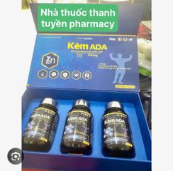 Viên uống Kẽm ADA 90 viên ,bổ sung kẽm nhập khẩu từ Pháp, dùng hiệu quả 3 tháng (hàng date mới)