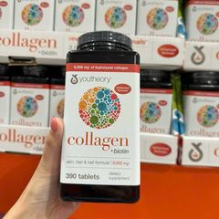 Viên uống Youtheory Collagen + Biotin USA 390 viên
