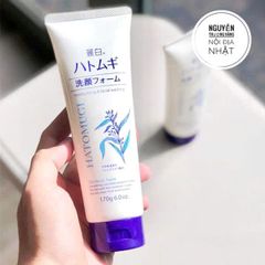 Sữa Rửa Mặt Ý Dĩ Hatomugi Naturie Nhật Bản 130g - Làm Sạch Sâu, Dưỡng Ẩm, Phù Hợp Mọi Loại Da, Sạch Mịn và Tươi Mát