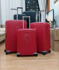 Vali Kéo Samsonite S Cure Phong Cách Châu Âu - Được Làm Bằng Polypropylene Chất Lượng Cao Với Khóa Ngầm, Bốn Bánh Đôi Tiện Lợi