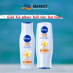 Dầu Gội Xả Nivea Repair Combo 250ml & 200ml - Phục Hồi Tóc Khỏe Mạnh, Dưỡng Ẩm Tự Nhiên từ Đức