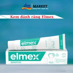Kem đánh răng Elmex Sensitive 75ml - Chống ê buốt, làm trắng, bảo vệ nướu, xuất xứ Đức, được nha sĩ khuyên dùng.