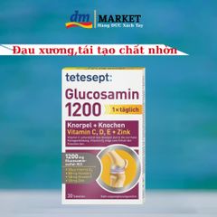 Viên uống bổ khớp Glucosamin 1200mg Tetesept - Hàng Đức, Hộp 30 viên hỗ trợ sức khỏe xương khớp