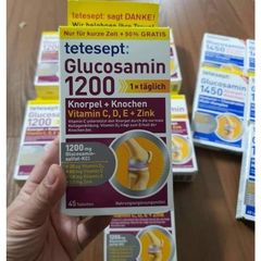 Viên uống bổ khớp Glucosamin 1200mg Tetesept - Hàng Đức, Hộp 30 viên hỗ trợ sức khỏe xương khớp