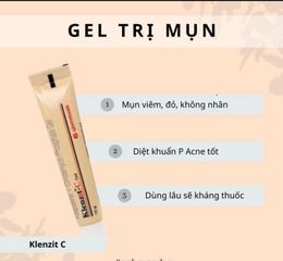 Kem Giảm Mụn, Giảm Thâm Mụn Klenzit Ấn Độ - Glenmark, Megaduo - Sản Phẩm Chăm Sóc Da Mụn Hiệu Quả, Kháng Viêm Tự Nhiên