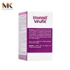 Viên uống IMUNOSIL VIRUFIX - Hỗ trợ tăng cường sức đề kháng và giấc ngủ - Thực phẩm chức năng bổ sung Vitamin C, D3, Kẽm