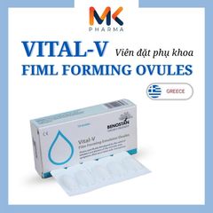 Viên Đặt Vùng Kín VITAL-V - Dưỡng Ẩm Sâu, Phục Hồi Niêm Mạc, Giảm Ngứa và Kích Ứng - Hỗ Trợ Sức Khỏe Phụ Nữ