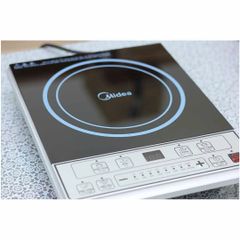Bếp Từ Đơn Midea MI-B2015DE 2000W - Bảng Điều Khiển Điện Tử, Mặt Kính Ceramic Sáng Bóng, 6 Chế Độ Nấu tự động