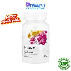 Viên Uống Thorne Basic Prenatal - Bổ Sung Sắt, Vitamin và Khoáng Chất Thiết Yếu Cho Mẹ Bầu - Hộp 90 Viên Nhộng Mỹ