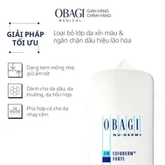 OBAGI Medical Exfoderm Forte Lotion AHA - Tinh Chất Tẩy Da Chết, Kiềm Dầu, Giảm Mụn, Mờ Thâm, Sáng Da 150ml