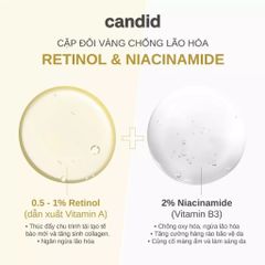 CANDID 0.5% Retinol Treatment - Tinh Chất Chống Lão Hóa, Giảm Nếp Nhăn, Cải Thiện Kết Cấu Da, Phù Hợp Cho Mọi Loại Da